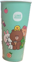 Line Friends  Single Layer Paper Cup - BLUE